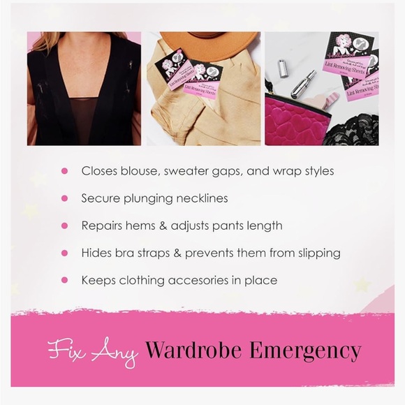 Hollywood Fashion Secrets Double Stick Fashion Tape, Three 36-Strip Packs - Picture 4 of 6